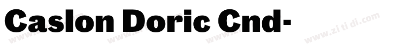 Caslon Doric Cnd字体转换